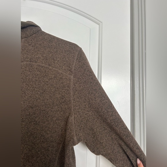 North Face Gordon Lyons 1/4 Zip Pull Over Brown size large - Picture 6 of 10